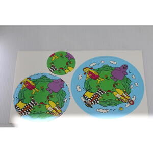 1988 McDonaldland 3 Wheel Spinner Activity Canada Vintage Uncut Charactere #2